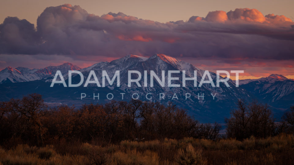 Elk Mountains Sunset